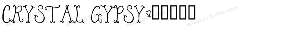 Crystal Gypsy字体转换